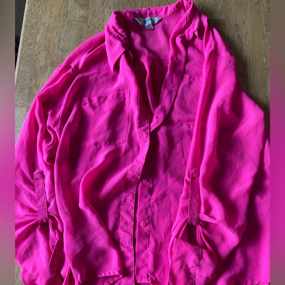 Mesh button down